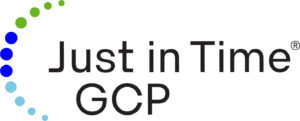 Just in TIme GCP Logo - swoosh ahead of the words